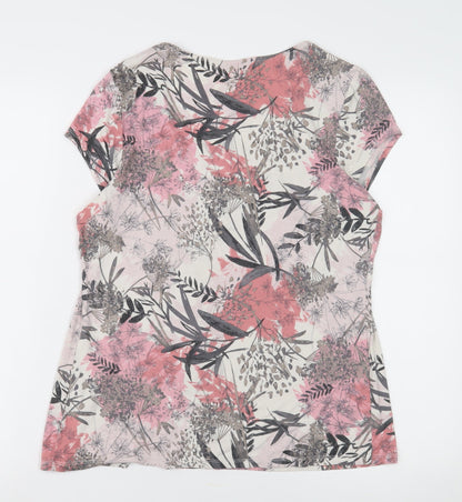 Womens UK Size 12 Marks and Spencer Multicoloured Basic Blouse