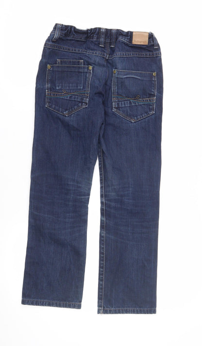 Marks and Spencer Girls Blue Straight Jeans 11 Years