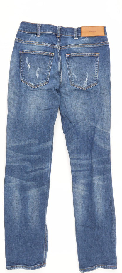 Mens UK Size 28 River Island  Straight Blue Jeans