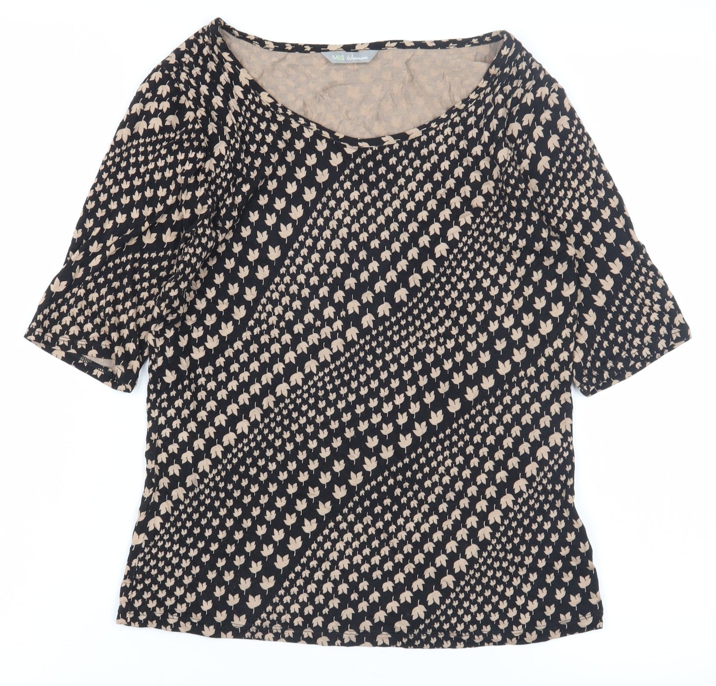 Womens UK Size 8 Marks and Spencer Multicoloured Basic Blouse