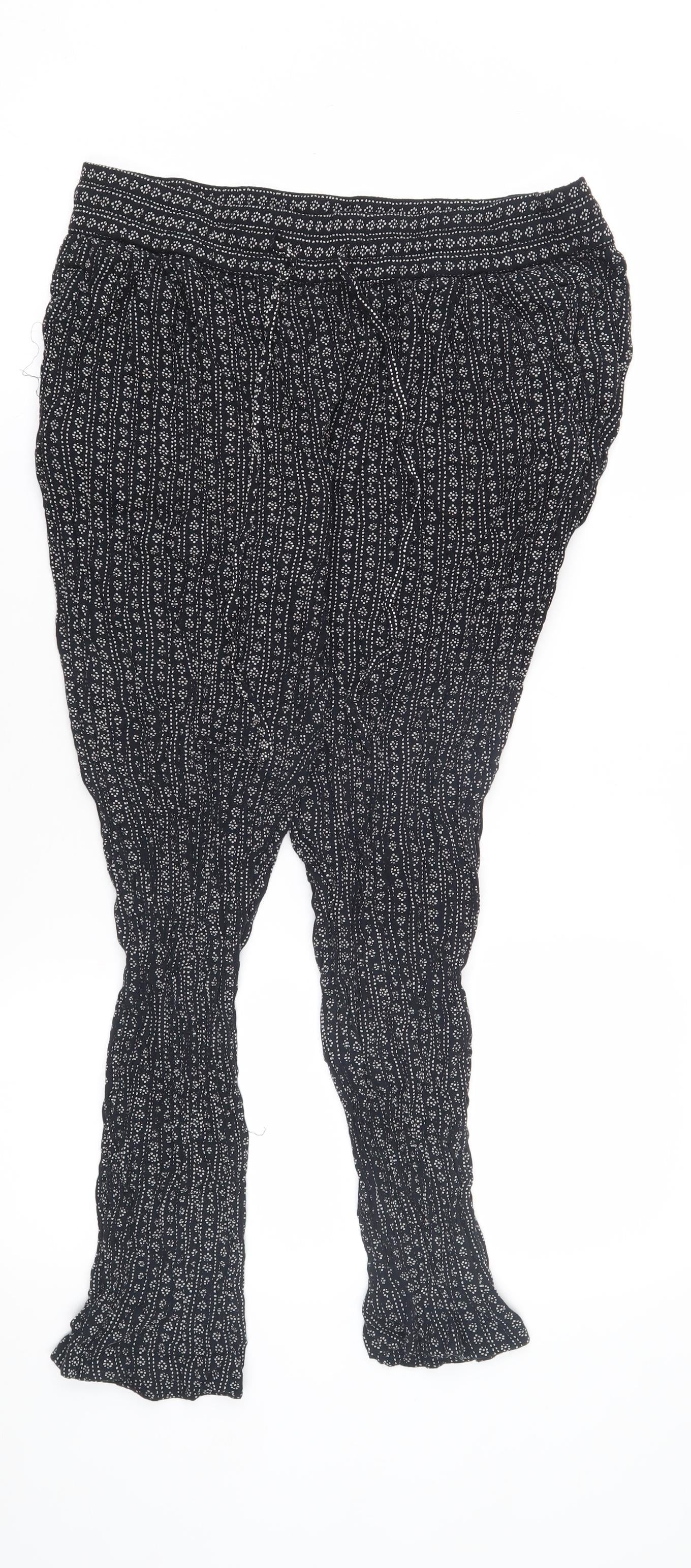 Womens UK Size 14 Marks and Spencer   Black Trousers