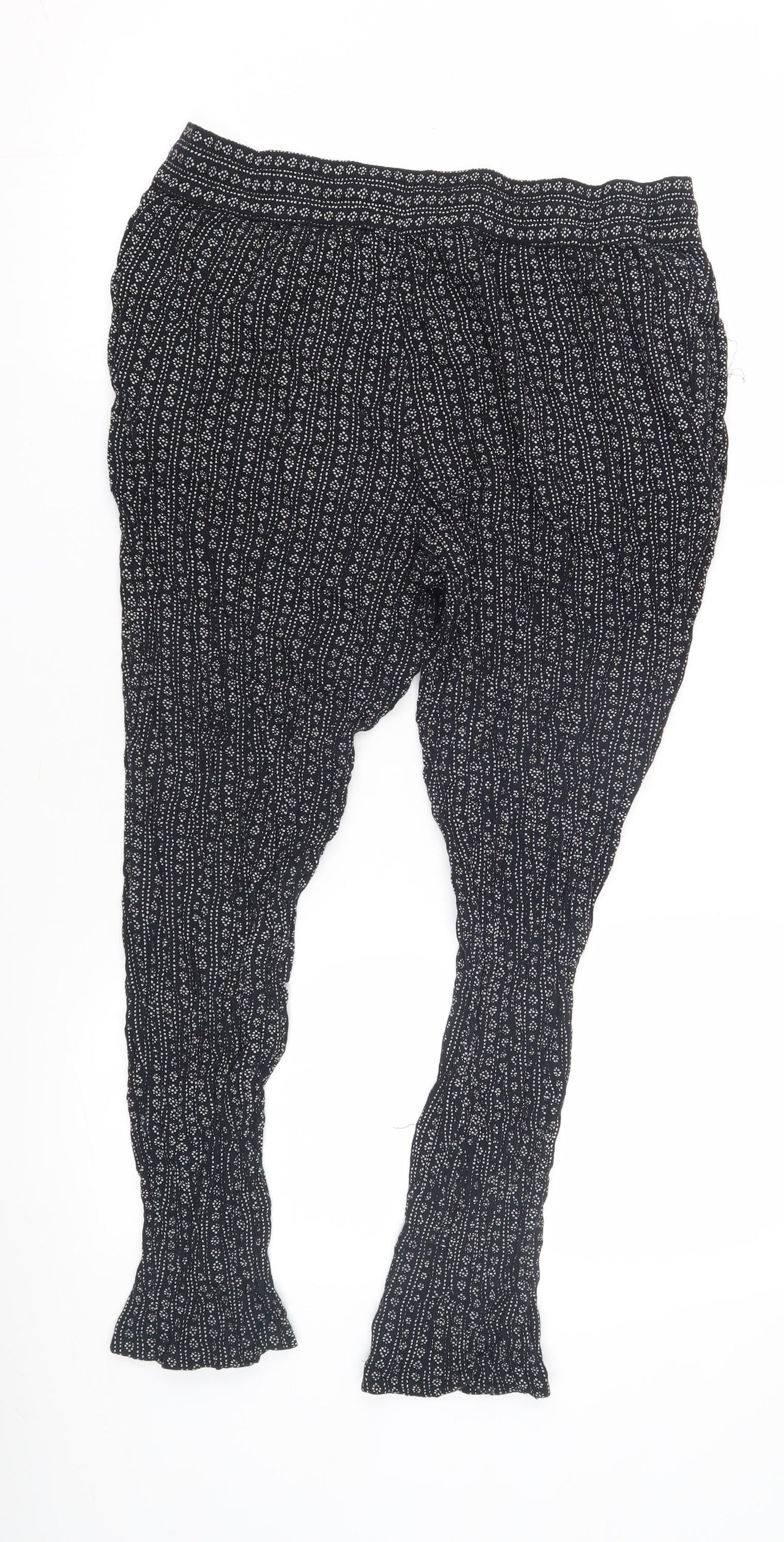 Womens UK Size 14 Marks and Spencer   Black Trousers