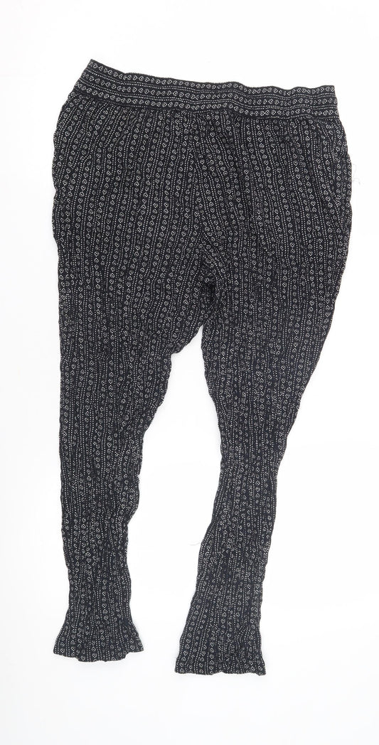 Womens UK Size 14 Marks and Spencer   Black Trousers