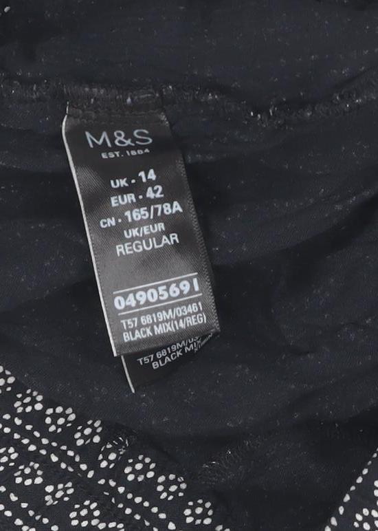 Womens UK Size 14 Marks and Spencer   Black Trousers