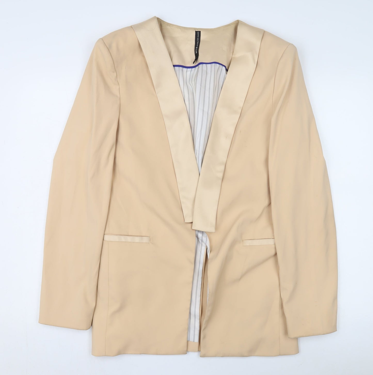 W118 by Walter Baker Women's Beige Blazer L Large