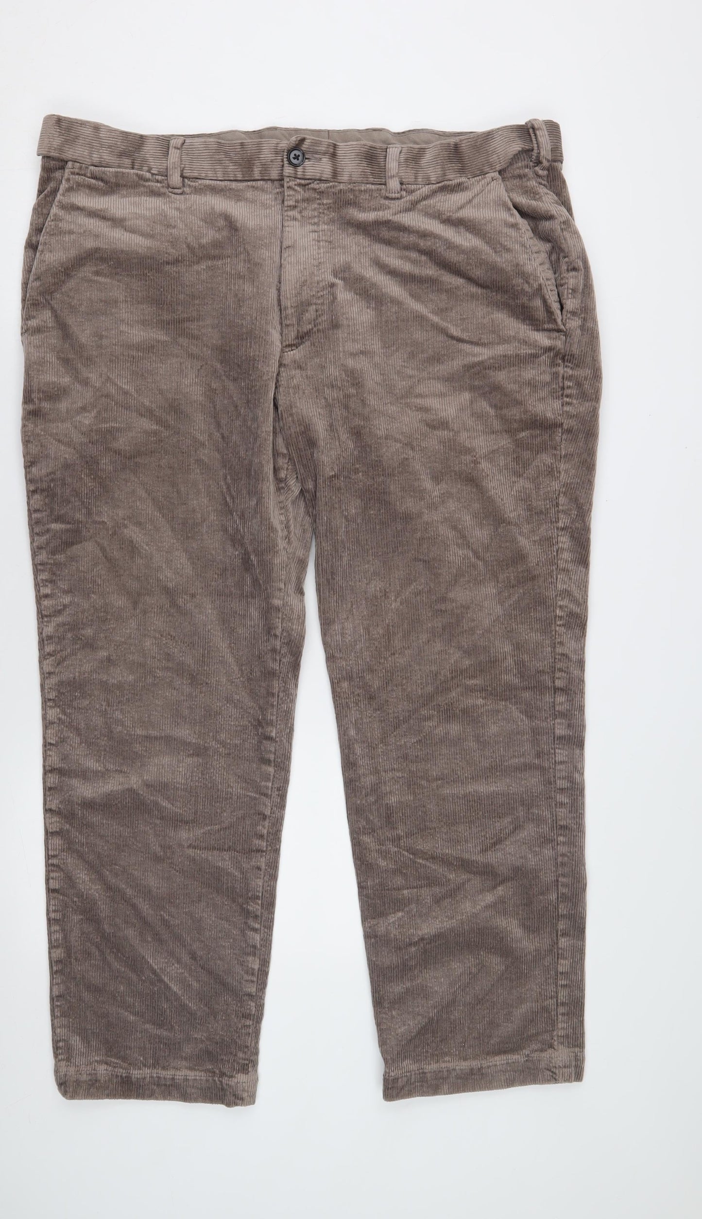 Marks and Spencer Men's Brown Corduroy Trousers XL