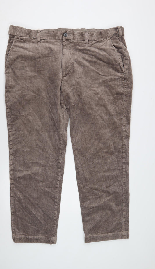 Marks and Spencer Men's Brown Corduroy Trousers XL