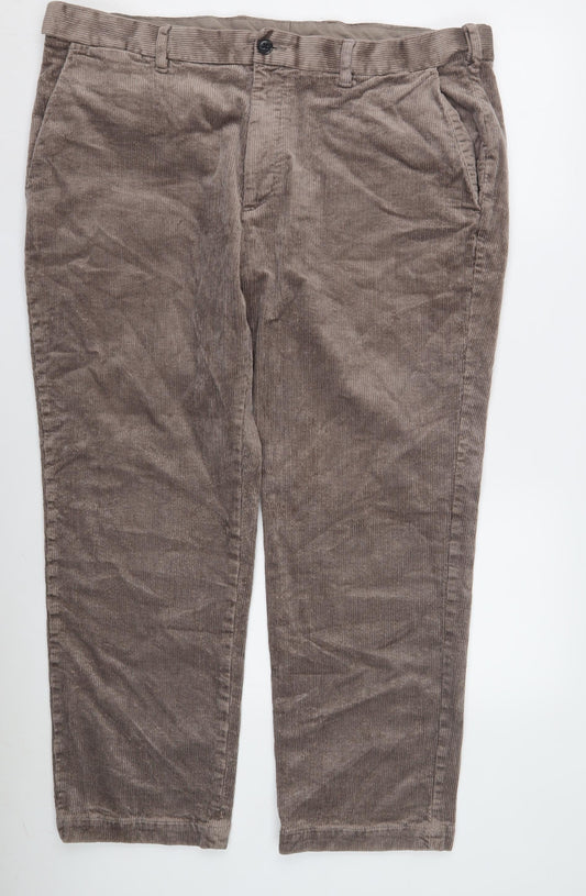 Marks and Spencer Men's Brown Corduroy Trousers XL