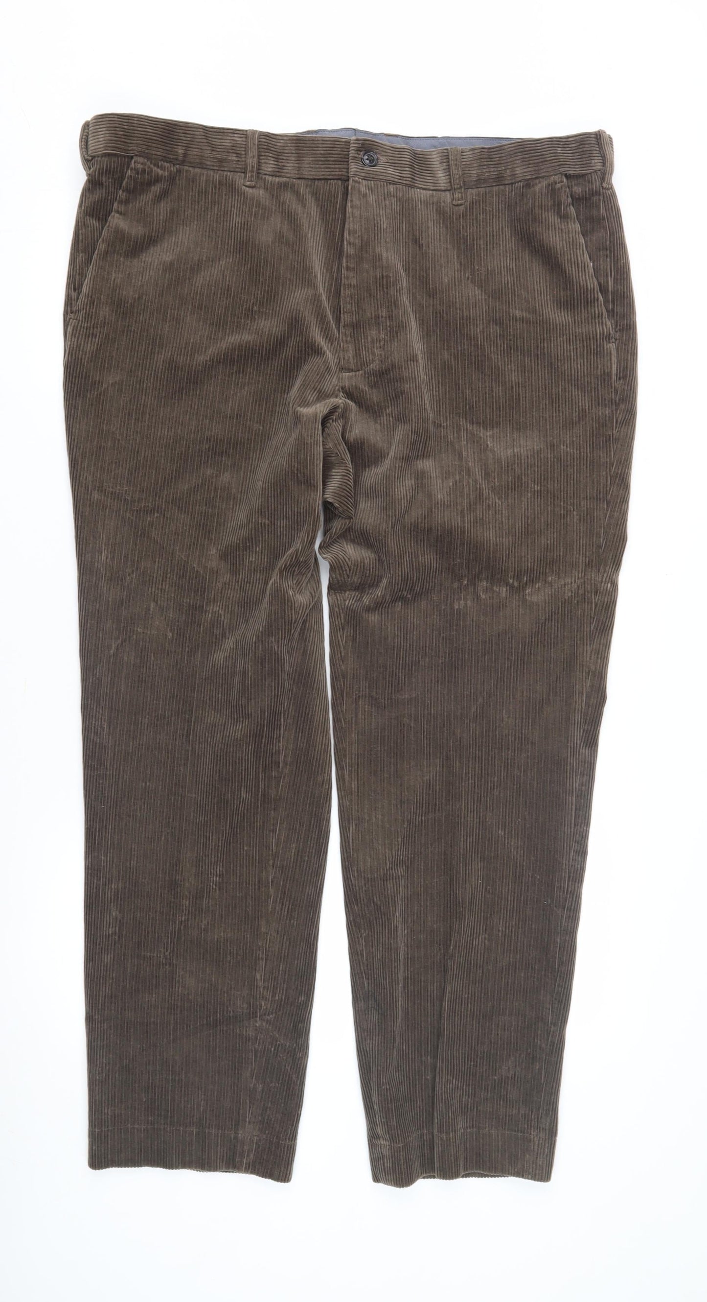 Marks and Spencer Brown Corduroy Trousers Men Size 12