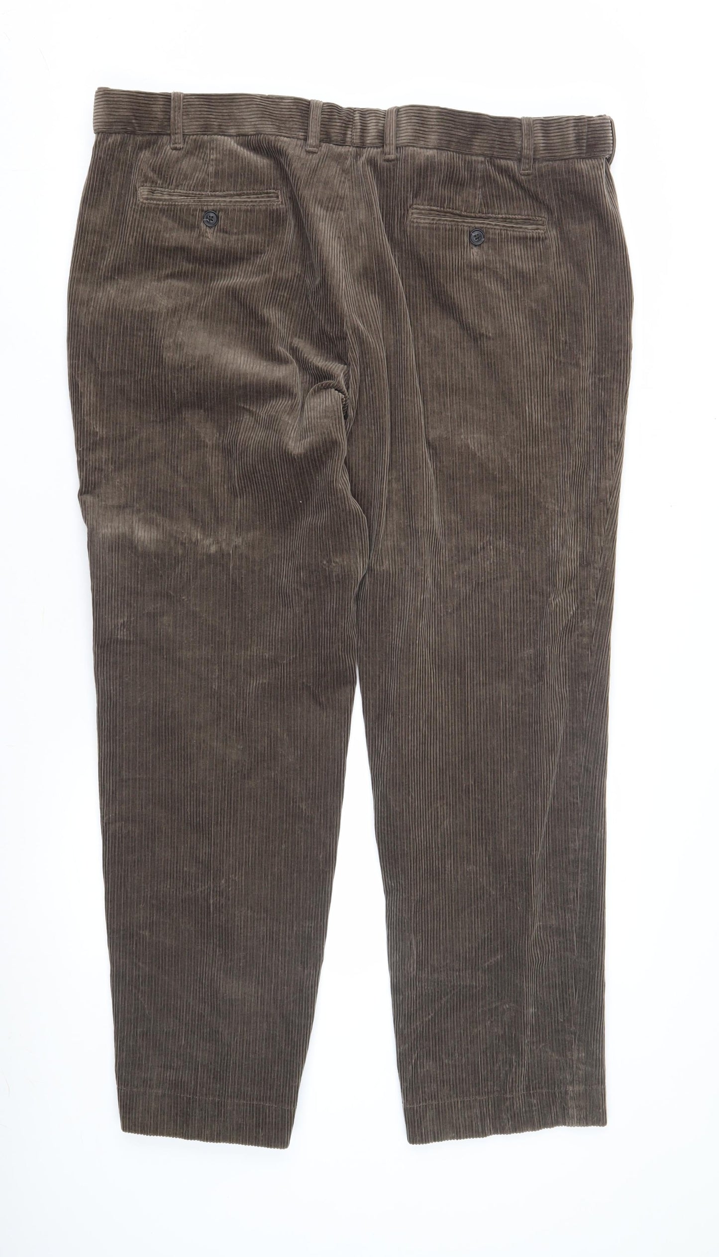 Marks and Spencer Brown Corduroy Trousers Men Size 12