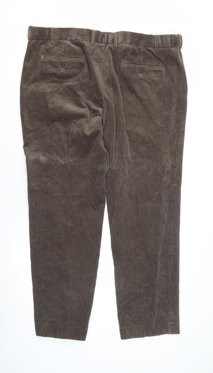 Marks and Spencer Brown Corduroy Trousers Men Size 12