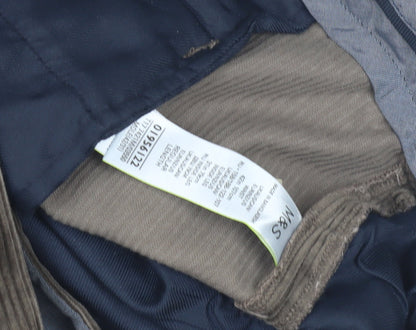 Marks and Spencer Brown Corduroy Trousers Men Size 12