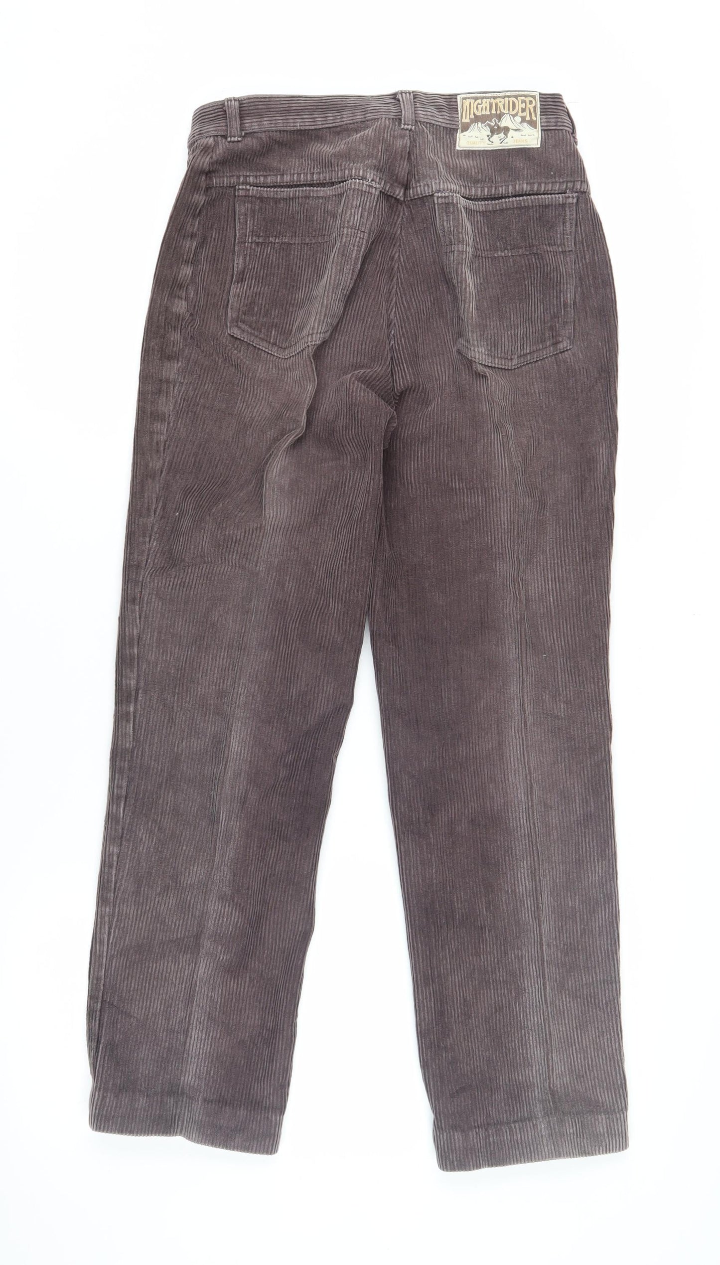 St Michael Women's Grey Corduroy Trousers Size 14
