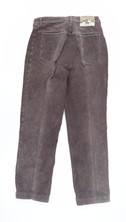 St Michael Women's Grey Corduroy Trousers Size 14