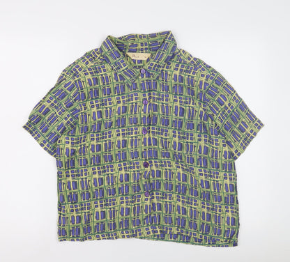 Womens UK Size 16 BHS Multicoloured Basic Button-Up