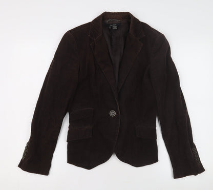 Womens UK Size 12 Zara Basic Brown Basic Jacket
