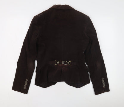 Womens UK Size 12 Zara Basic Brown Basic Jacket