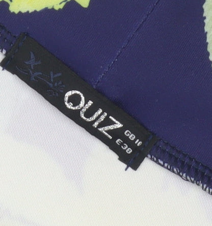 Quiz Women's Multicoloured Hi-Low Fit & Flare Dress, Size 10