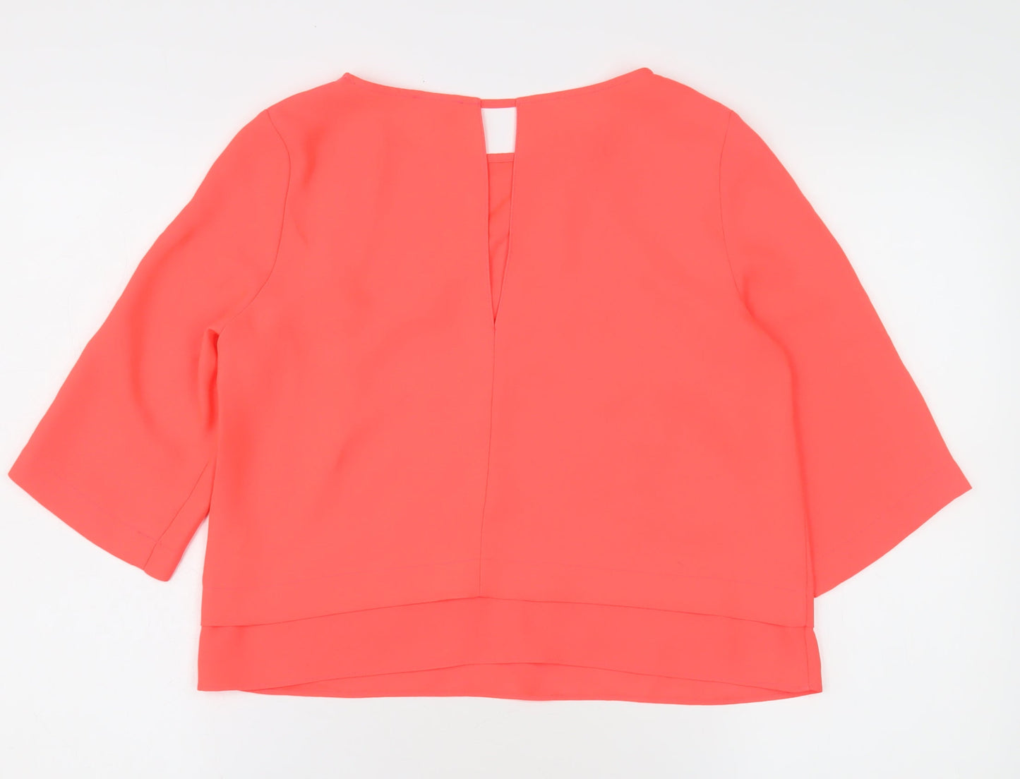 Womens UK Size 8 River Island Pink Basic Blouse