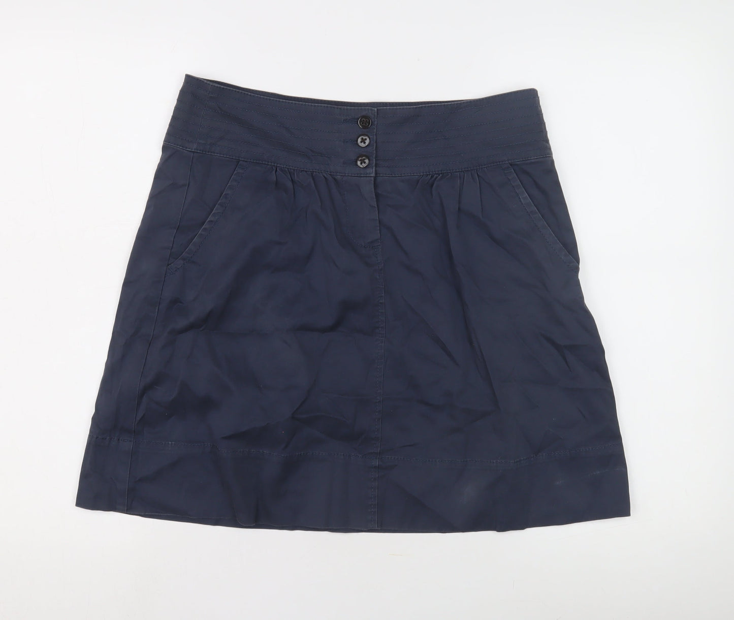 Esprit Women's Blue Skirt, Size 10, Button Closure