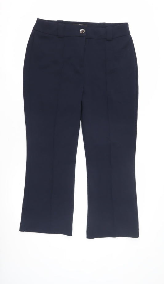 Womens UK Size 14 NEXT Regular Fit Workwear Business Blue Trousers