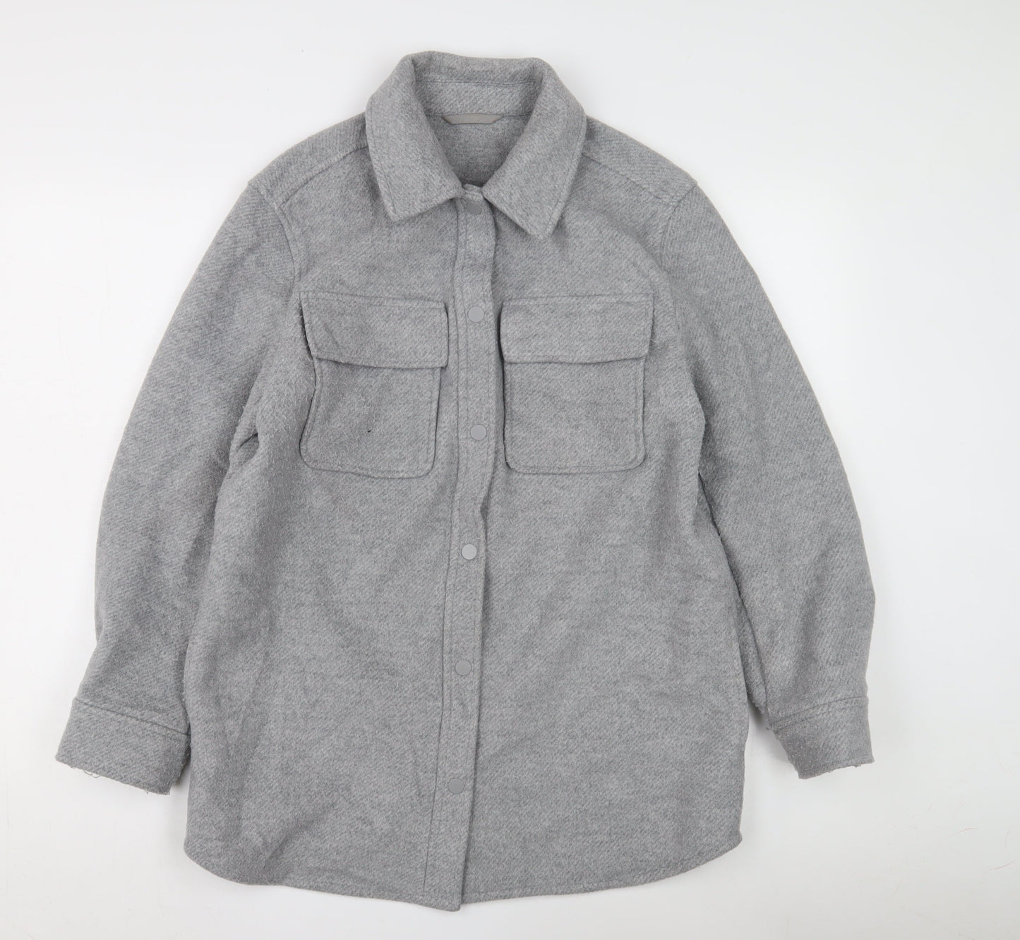 Womens UK Size 10 Marks and Spencer Grey Basic Jacket
