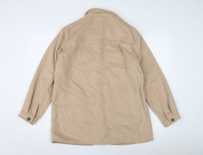 DIVIDED Women's Beige Fleece Jacket - Size S
