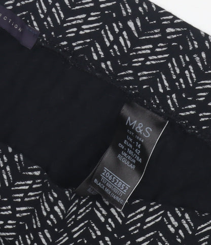 Womens UK Size 14 Marks and Spencer   Black Trousers