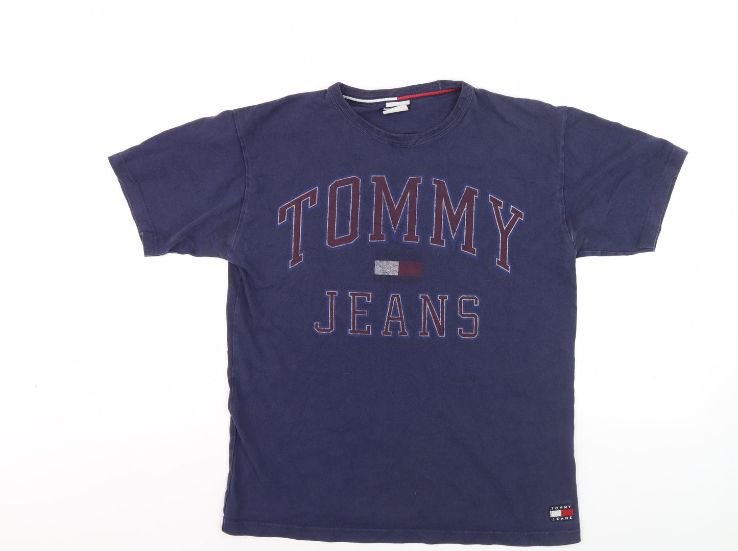 Tommy Jeans Men’s Blue XS Crew Neck T-Shirt Logo