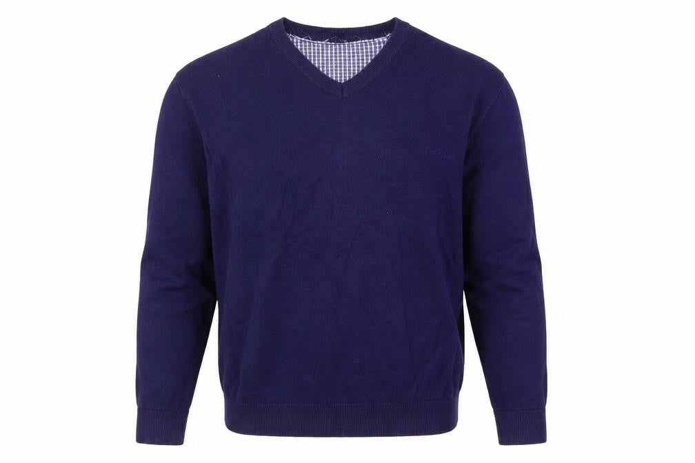 Mens UK Size L Pierre Cardin Blue Pullover Jumper