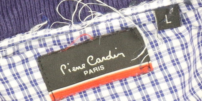 Pierre Cardin Men's Blue V-Neck Pullover Jumper, L