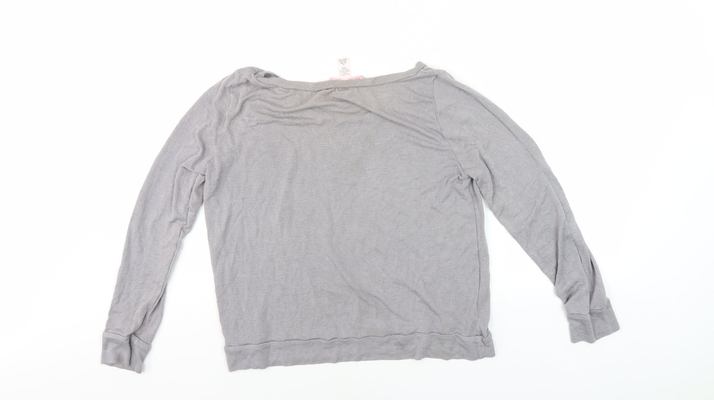 Womens UK Size M Victoria's Secret Grey Basic T-Shirt
