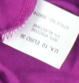 Womens UK Size 10 Kaliko Purple Basic Blouse