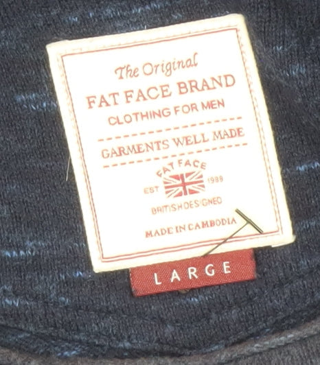 FatFace Men's Blue Large Pullover Jumper