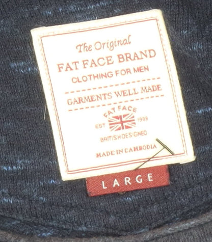 FatFace Men's Blue Large Pullover Jumper