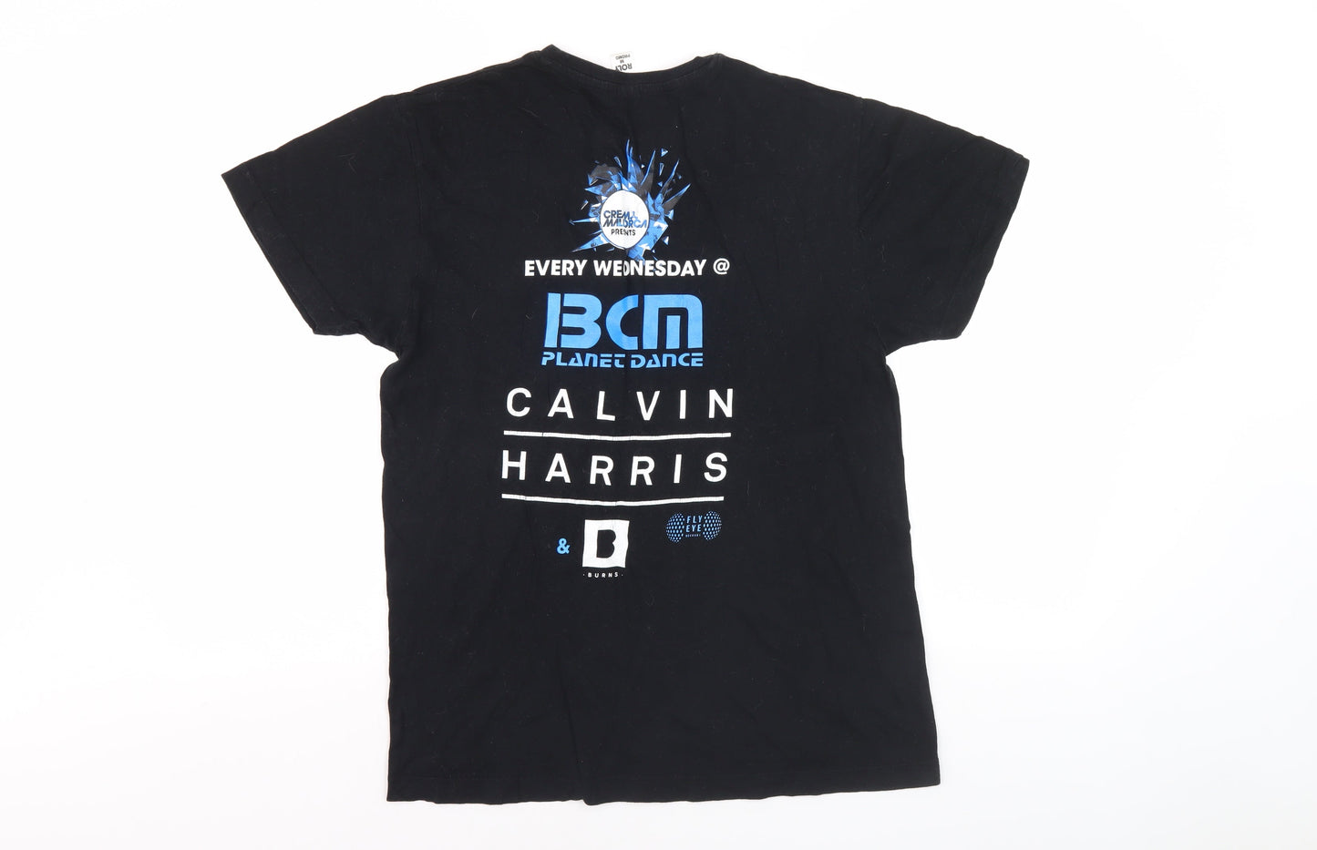 Roly Men's Medium Black Music T-Shirt