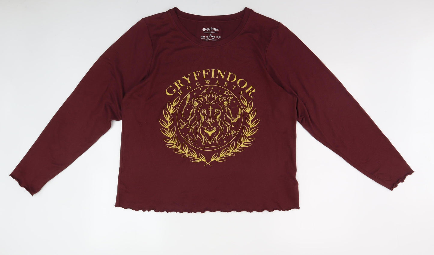 Harry Potter Gryffindor Women's Red T-Shirt XL 18-20