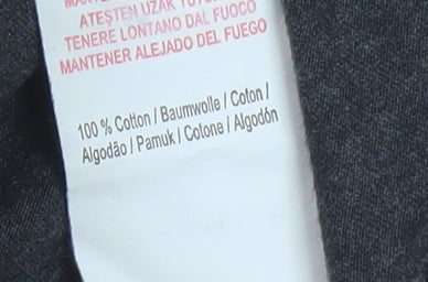 Puma Men's Black Cotton Logo T-Shirt Small