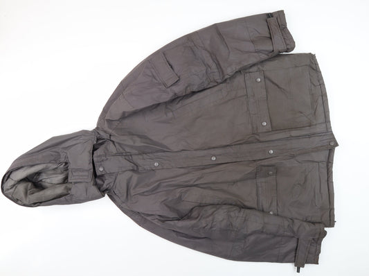 Mens UK Size 2XL Urban Vintage Grey Parka Coat