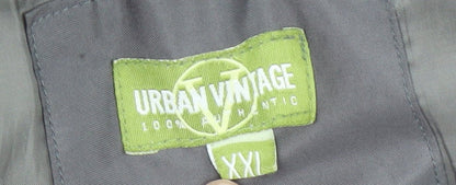 Mens UK Size 2XL Urban Vintage Grey Parka Coat