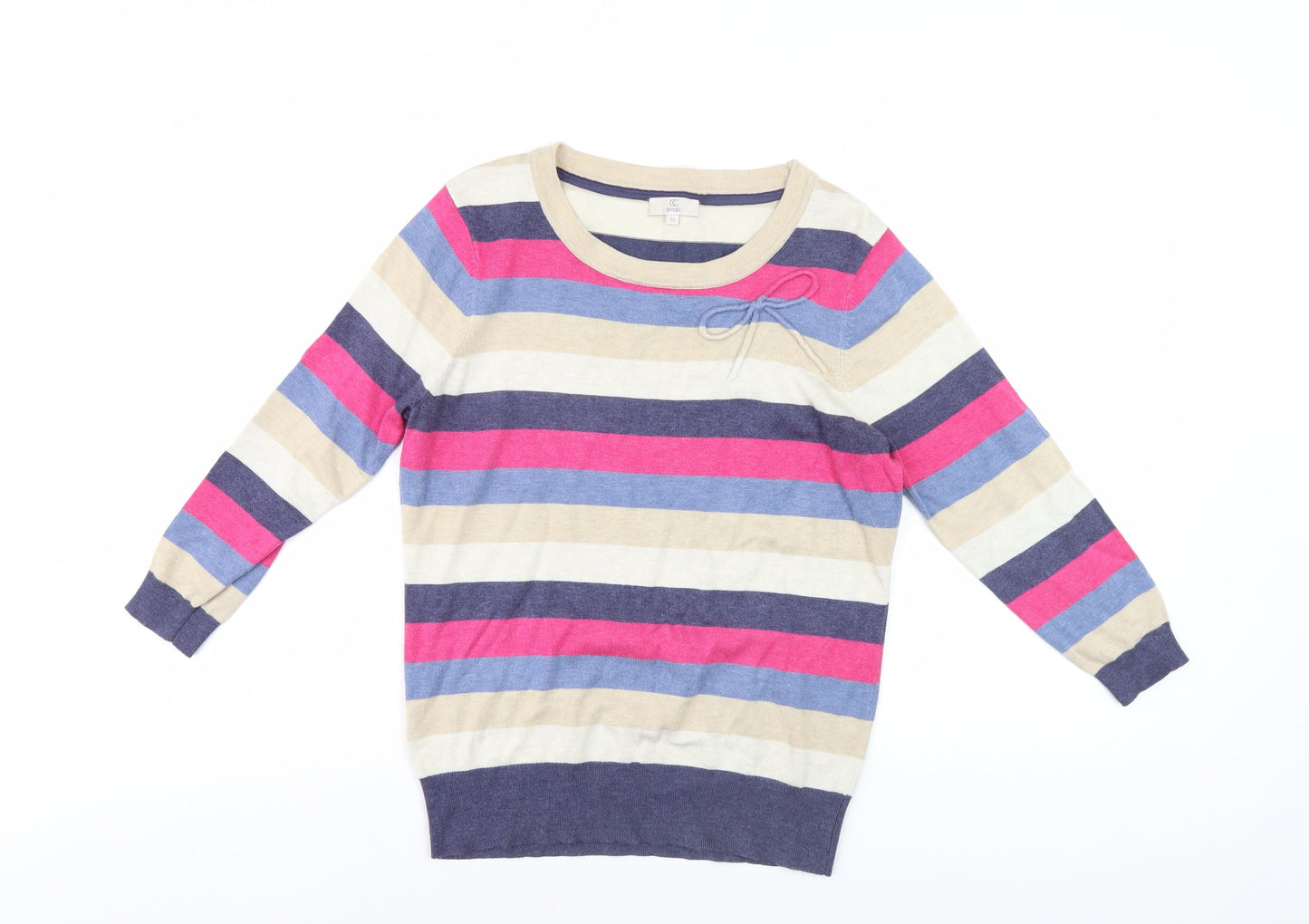 Womens UK Size M CC Multicoloured Pullover Jumper