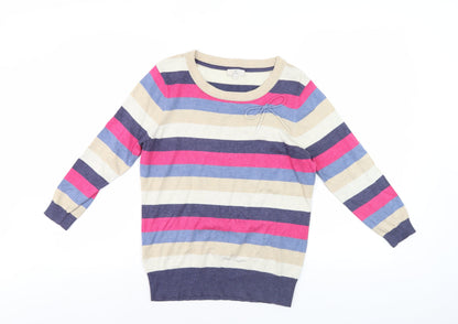 Womens UK Size M CC Multicoloured Pullover Jumper