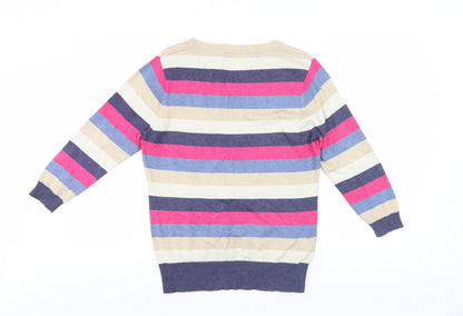 Womens UK Size M CC Multicoloured Pullover Jumper