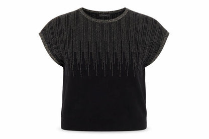 Oasis Women's Black Metallic Pullover Jumper S