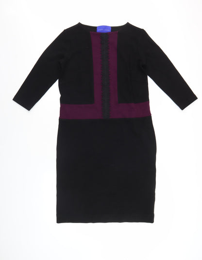 Winser London Women's Black Sheath Dress Size S