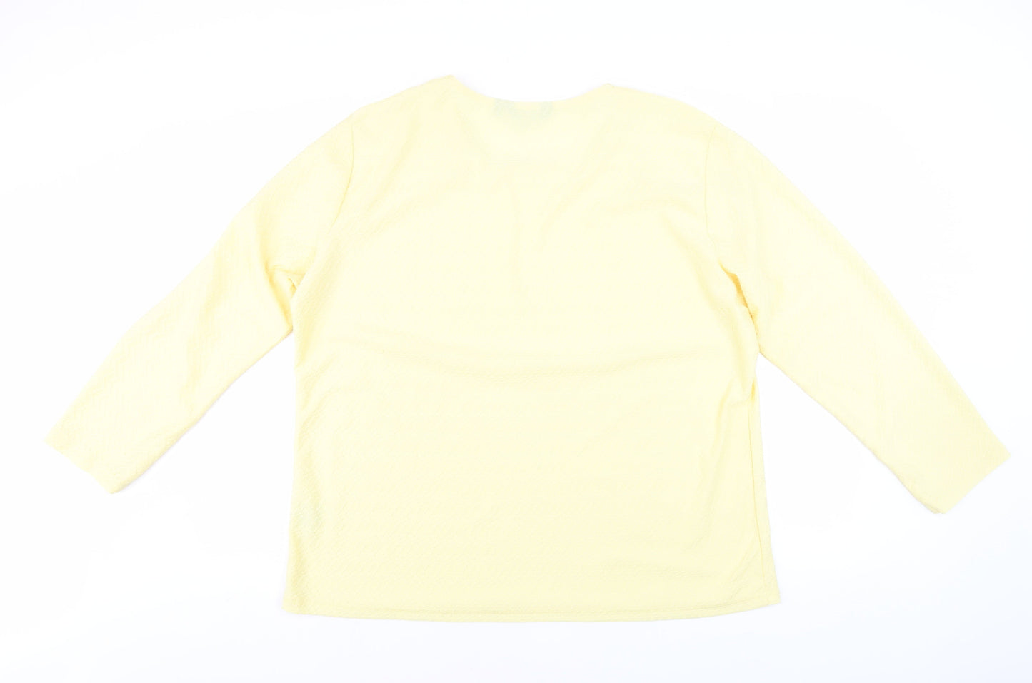 Womens UK Size XL Isle Collection Yellow Basic Blouse