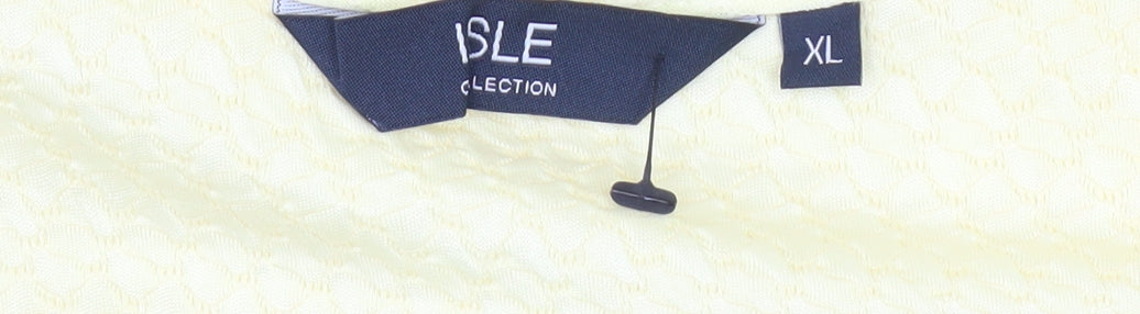 Womens UK Size XL Isle Collection Yellow Basic Blouse