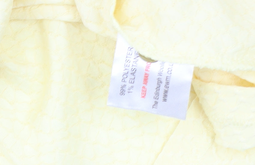 Womens UK Size XL Isle Collection Yellow Basic Blouse