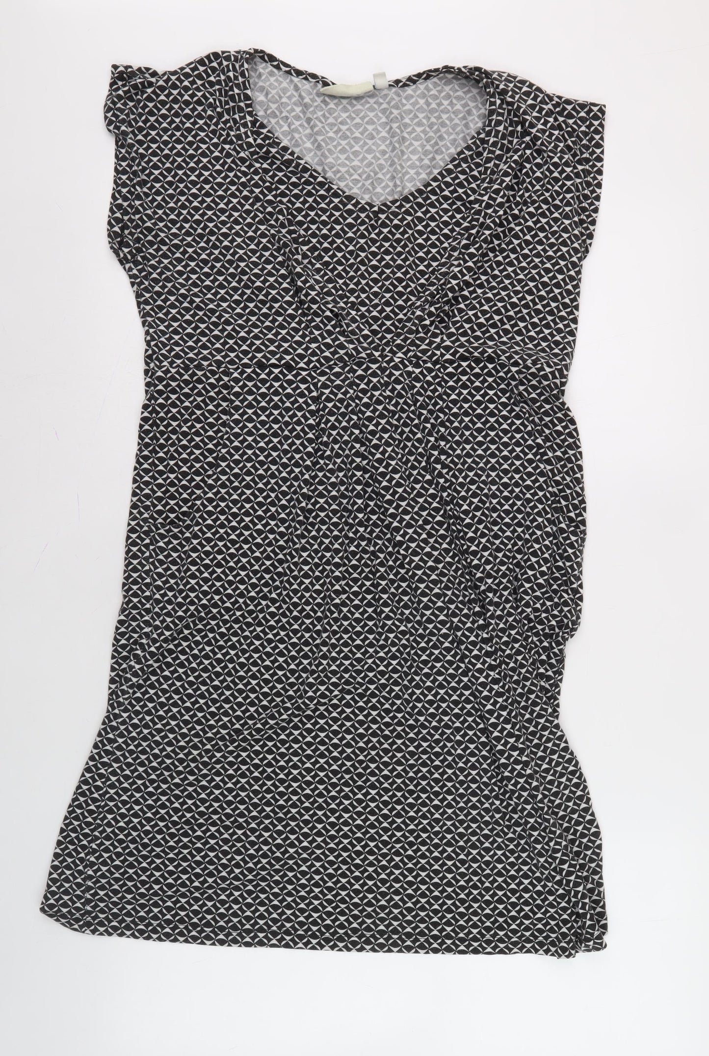 JoJo Maman Bébé Women's Black Geometric Dress M