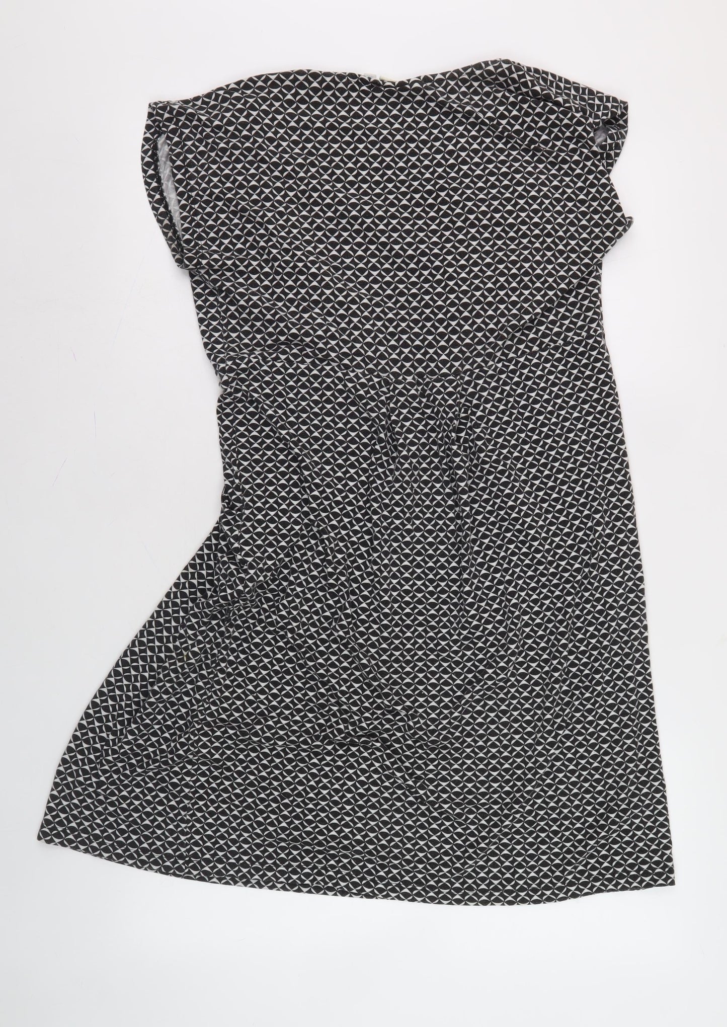 JoJo Maman Bébé Women's Black Geometric Dress M